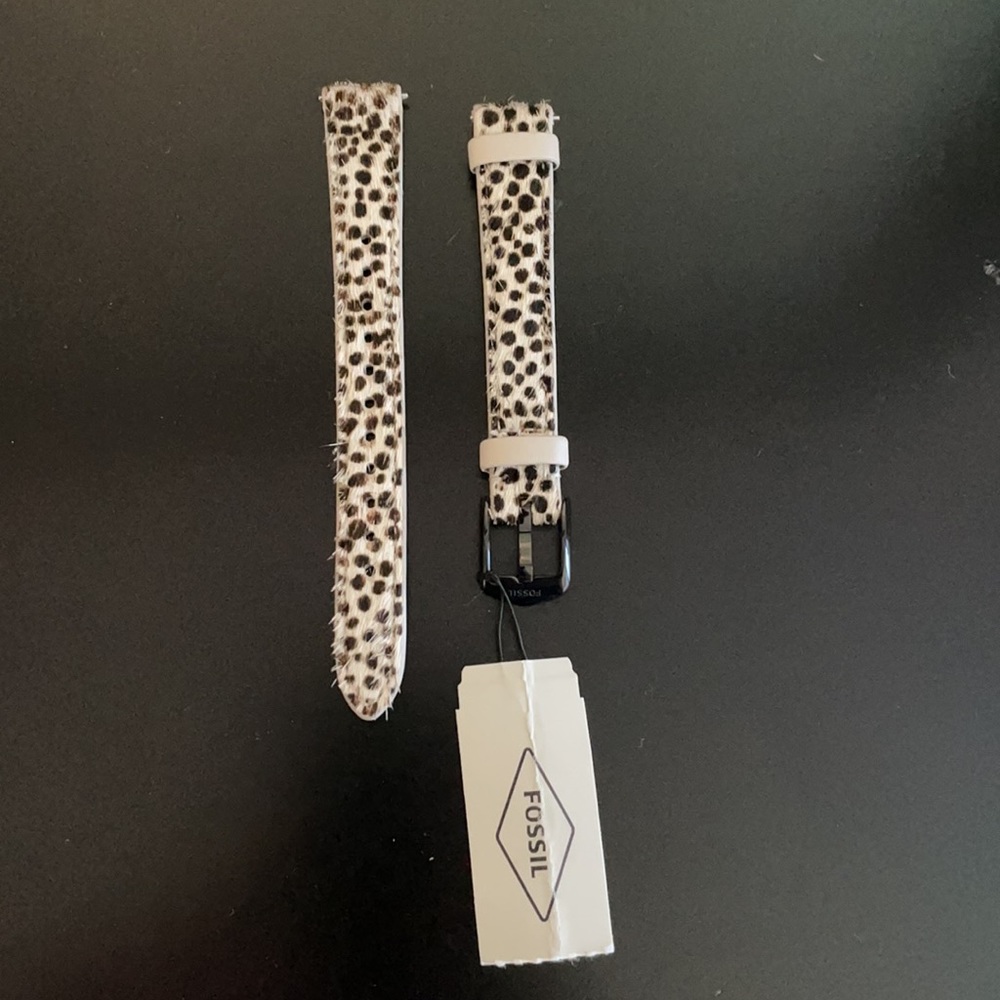 Brand new Fossil faux cheetah fur watch strap 14mm